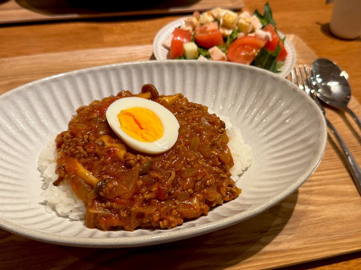 dcpn_cooking's tweet photo. きのこトマ��キーマ https://t.co/JOjJEADk5G