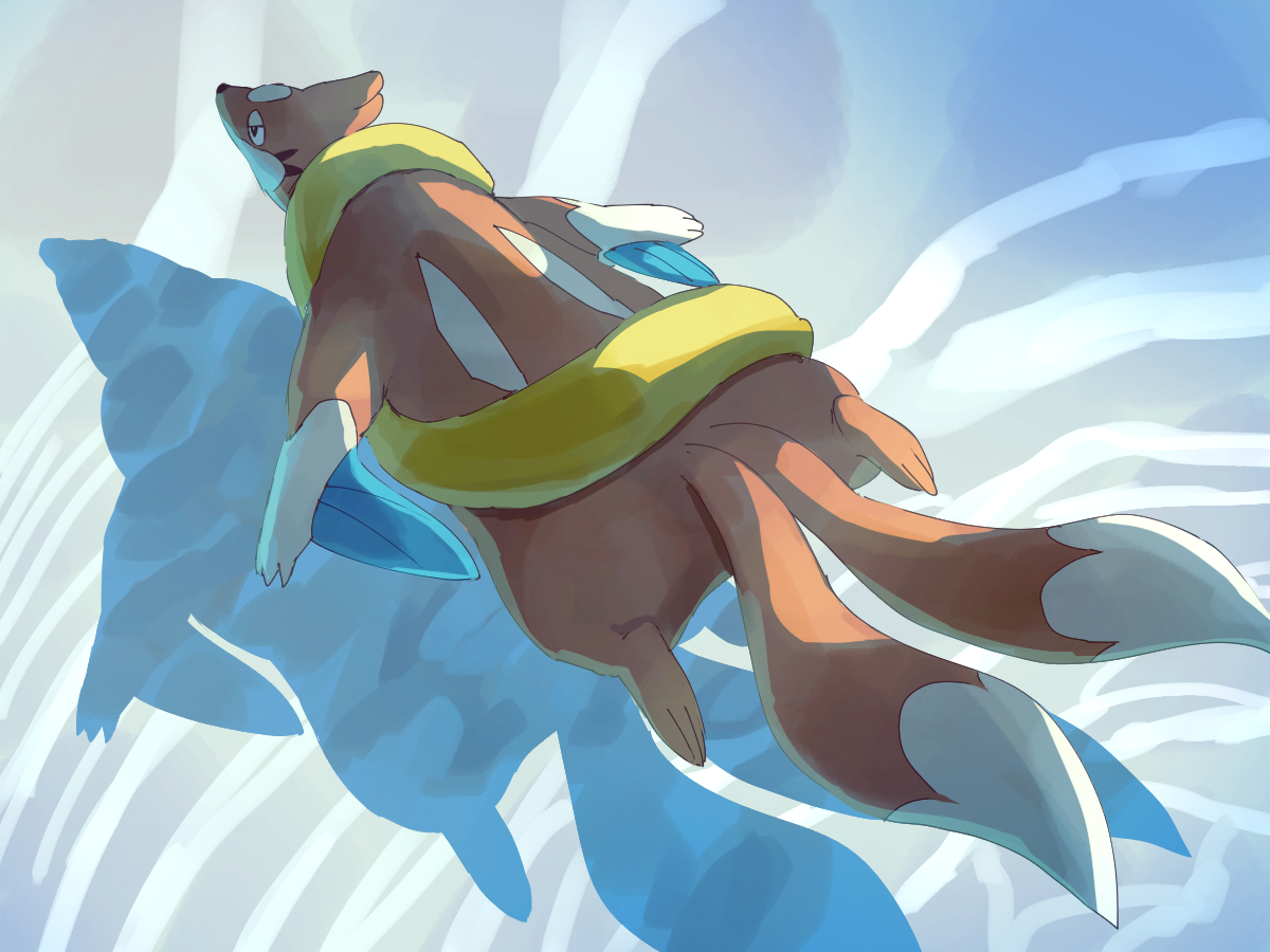 #フローゼルの日 #ポケモン版深夜の真剣お絵描き60分一本勝負