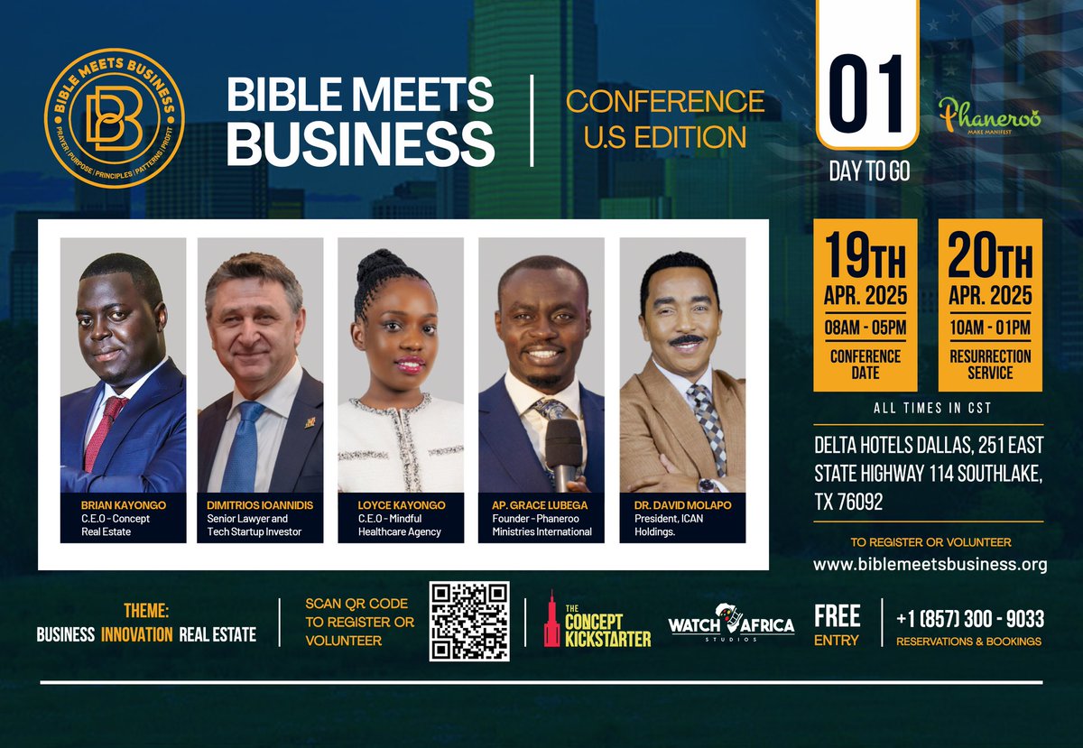 FavorPaul6's tweet image. The Bible Meets Business Conference is TODAY and trust us, you don’t want to miss it.

📍Dallas, TX
🎟️ FREE ENTRY
🔗 biblemeetsbusiness.org/events

Come ready to grow.
#biblemeetsbusiness #1daytogo #dallasevent