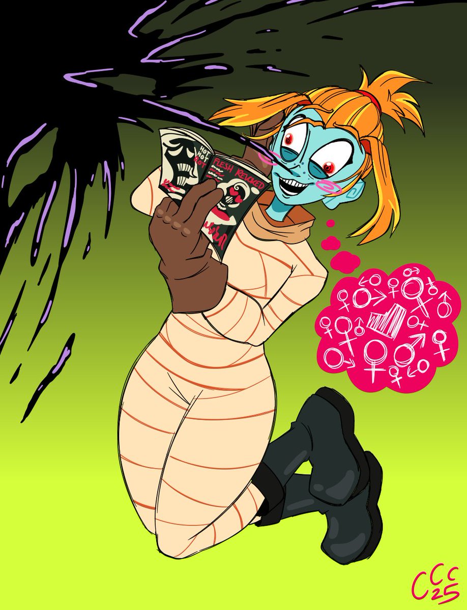CrazColorCandy's tweet photo. Mel is so damn peak! Bisexual and Crazy as fuck?! Sold! Also love me a Gorillaz reference too?!

Love the pilot so much and the character's, I'm eager for more~

#TheGaslightDistrict #gaslightdistrict #gaslightdistrictfanart https://t.co/62FCqz7s6A