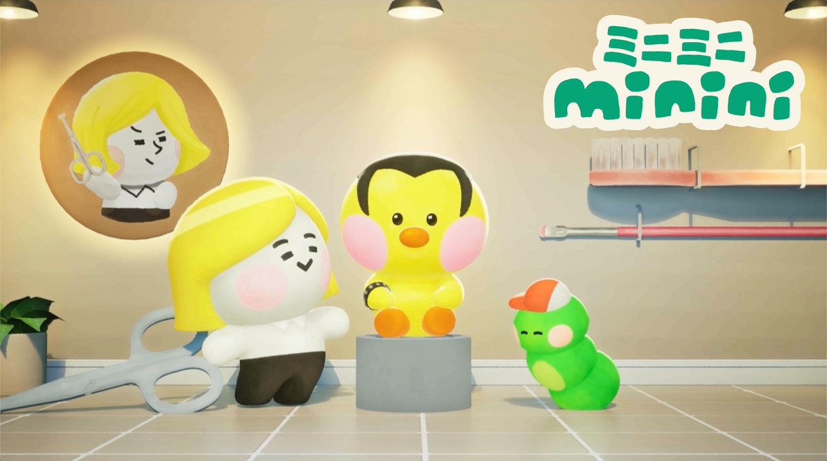 ／／／
毎週土曜あさ7時 テレ東「イニミニマニモ」内で放送中
TVアニメ「ミニミニ minini」
第17話は明日4月26日(土) 放送✨
＼＼＼

第17話「ジェームニニのヘアサロン / 食いしん坊サリニの作戦」
お望みのヘアスタイルはありますか？