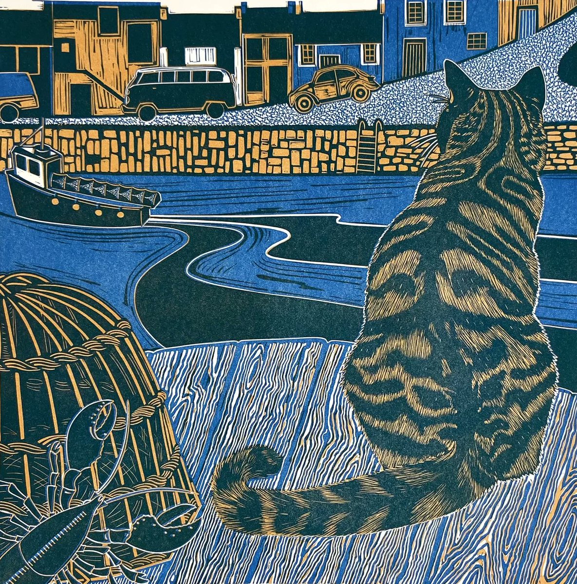 Babs Pease, contemporary artist printmaker living in rural Scotland #WomensArt