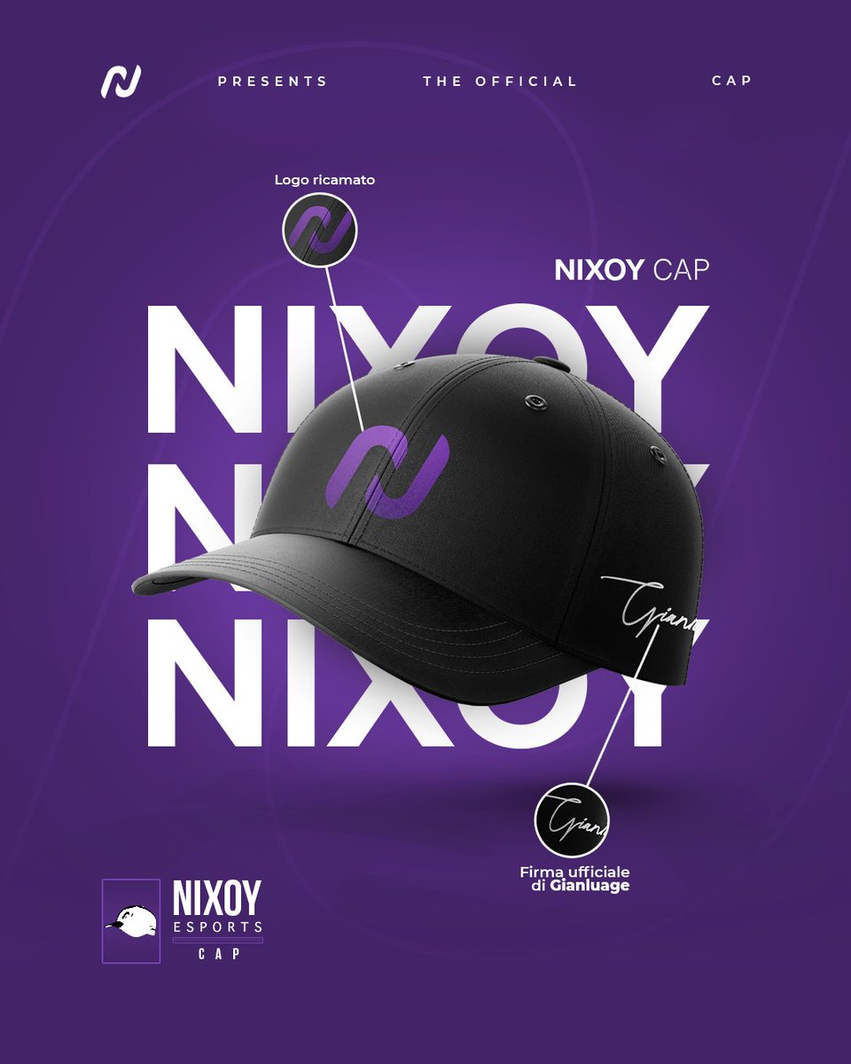 We are proud to announce the new Nixoy Esports x Gianluage cap collection – where style meets gaming fire.