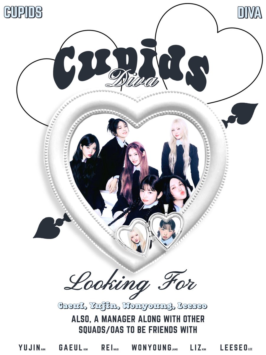 CupidsDiva's tweet image. 𐔌  𝗵𝗼𝘁𝗹𝗶𝗻𝗲 𝗰𝗮𝗹𝗹𝗶𝗻𝗴, +444 ♡𝆬  𔓐 𝅄 we’re on hunting the rest divas to complete the arrow and our guardians, so that we can shoot it to dives right away. we’re also looking for new pals to enliven our dusty mirror, so please do leave your scent here! ᪄⃘᪃ ₊ ˚