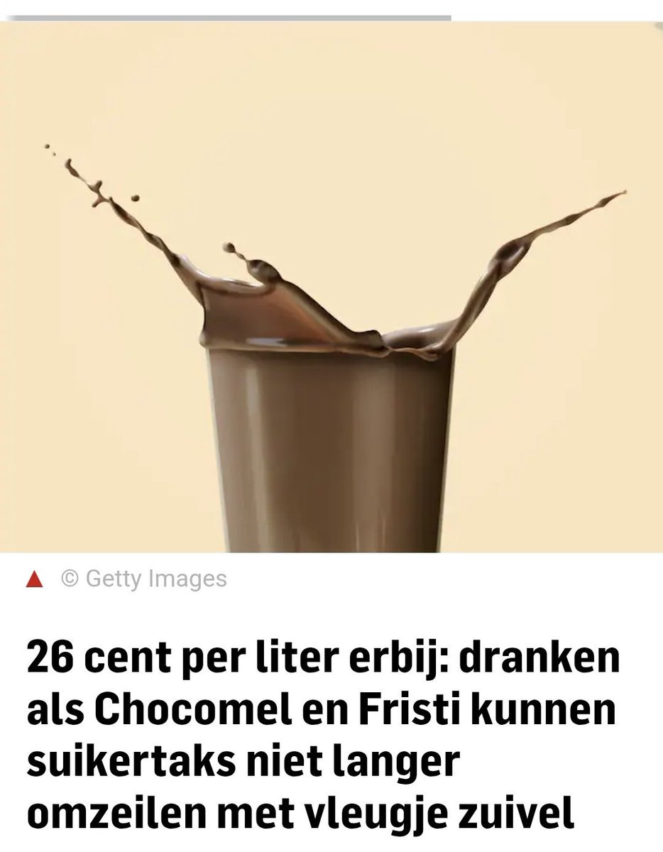 Goed dat chocolademelk niet langer vrijgesteld is van frisdrankbelasting parool.nl/nederland/26-c…

Maar waarom niet een simpele *echte* suikertaks, op basis van hoeveelheid suiker, zoals in het VK?
DAT stimuleert bewezen aanbod en consumptie van gezondere producten! #Voorjaarsnota