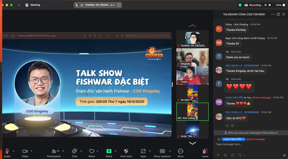 We’re hosting a FishWar Talkshow with our amazing Vietnamese community! 🇻🇳

Dive deep into our AI-powered GameFi world, upcoming launches, and how YOU can earn big! 🚀

Don’t miss it—join the revolution!