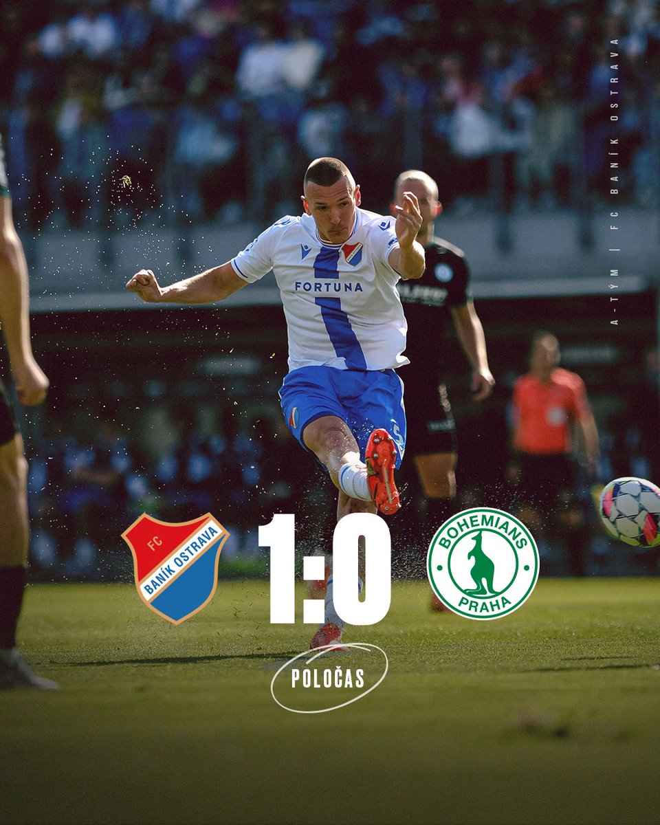 fcbanikostrava's tweet photo. 𝗛𝗧  |  Zatím vedeme. ✊ #fcbboh https://t.co/WonScjZUBr
