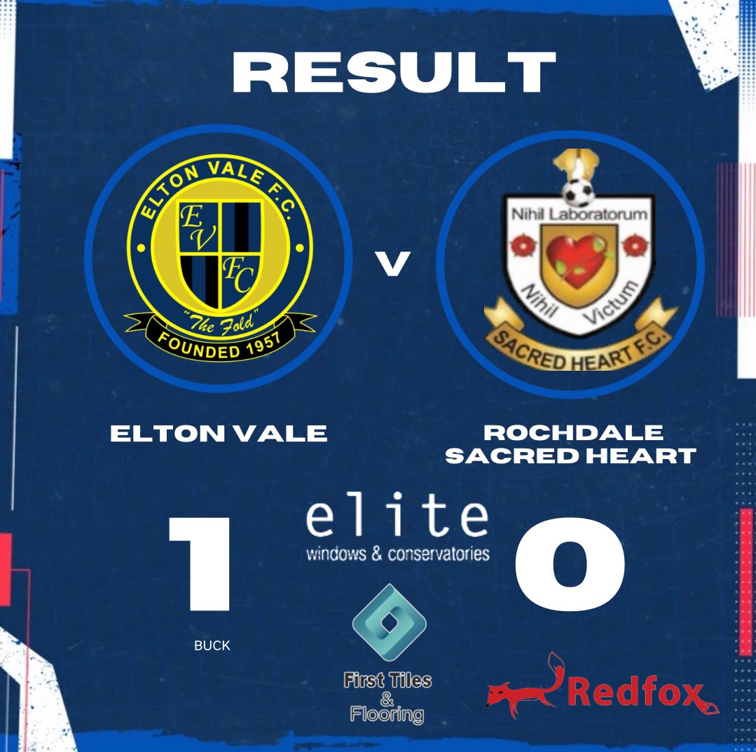 Elton Vale FC (@eltonvalefc) on Twitter photo 1st Team pick up a huge 3 points after a very important 1-0 against <a href="/SacredHeartFC/">Rochdale Sacred Heart FC</a> in what was a much improved performance from our lads !
Buck ⚽️
#UTV🔵⚫️ 1st Team pick up a huge 3 points after a very important 1-0 against <a href="/SacredHeartFC/">Rochdale Sacred Heart FC</a> in what was a much improved performance from our lads !
Buck ⚽️
#UTV🔵⚫️