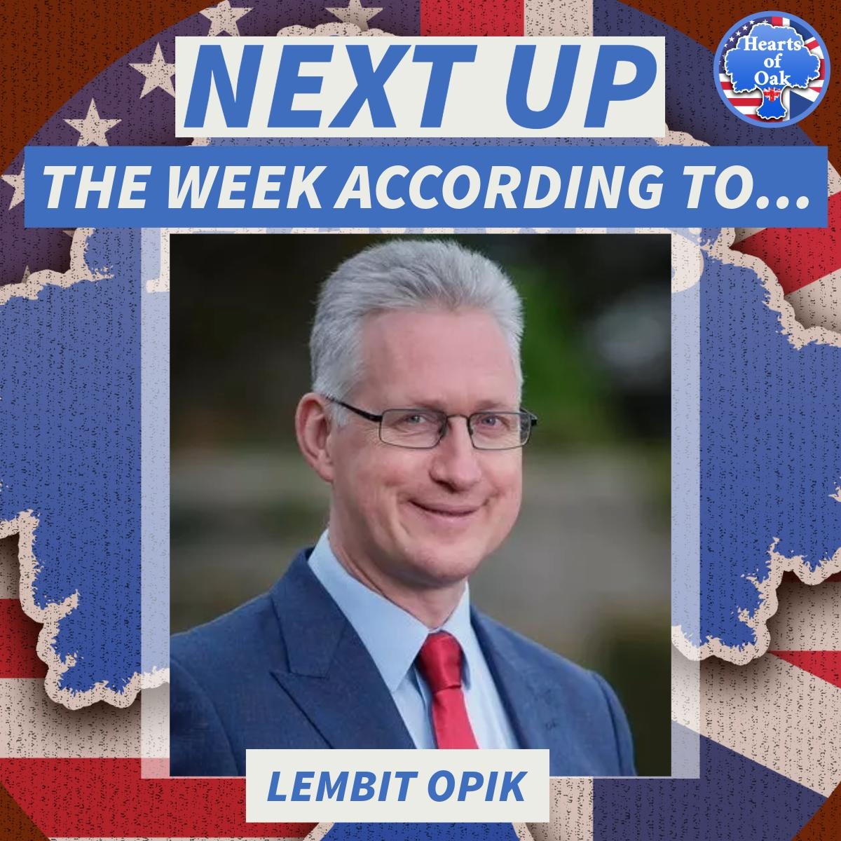 Hearts of Oak (@heartsofoakuk) on Twitter photo SATURDAY FROM 8PM 🕗(📷pst12pm/est3pm)
The Week According to ...Lembit Opik <a href="/lembitopik/">Lembit Öpik</a>
Streaming on 𝕏 and all our video / podcast platforms heartsofoak.org/connect SATURDAY FROM 8PM 🕗(📷pst12pm/est3pm)
The Week According to ...Lembit Opik <a href="/lembitopik/">Lembit Öpik</a>
Streaming on 𝕏 and all our video / podcast platforms heartsofoak.org/connect