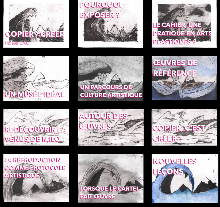 En #artsplastiques, nouvelle page d’accueil d'InSitu avec une entrée axée autour du copier/créer et de nouvelles pistes pédagogiques . Cliquer ici pedagogie.ac-nantes.fr/arts-plastique…