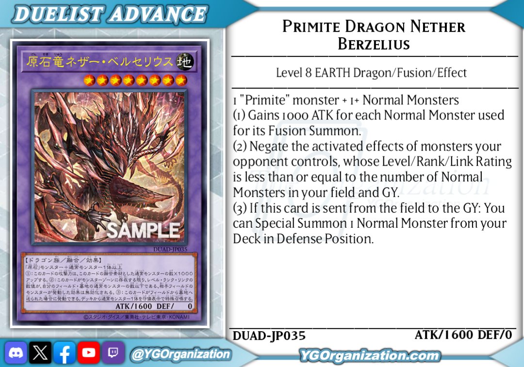 ygorganization's tweet photo. ◆ Duelist Advance ◆
#yugioh #遊戯王 https://t.co/T4i6WqTBze