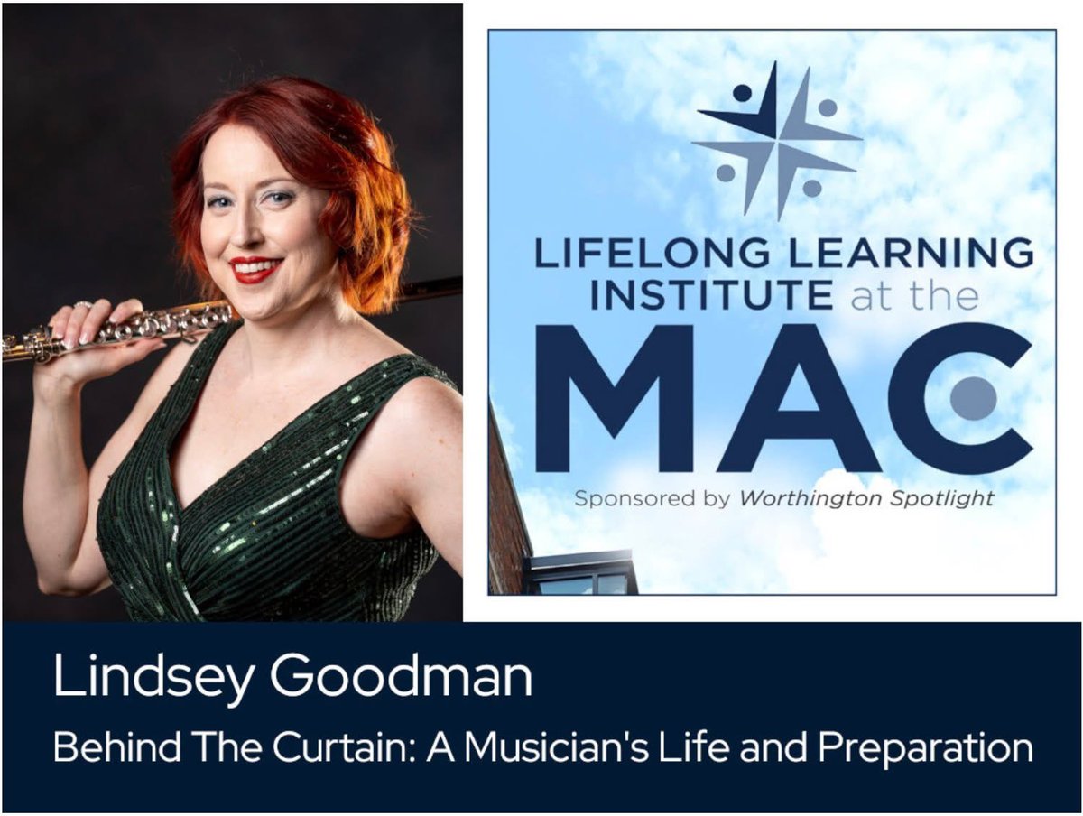On 4/22 at 1PM, join me at <a href="/mcconnellarts/">McConnell Arts Center</a> in Worthington, OH for “Behind the Curtain: A Musician's Life and Preparation" for the Lifelong Learning Institute! Learn how to get to <a href="/carnegiehall/">Carnegie Hall</a> and hear music by D’Albora, <a href="/cjmusic123/">Christopher Jessup</a>, and Ravel!

Tickets:
mcconnellarts.org/week-6-apr-22-…