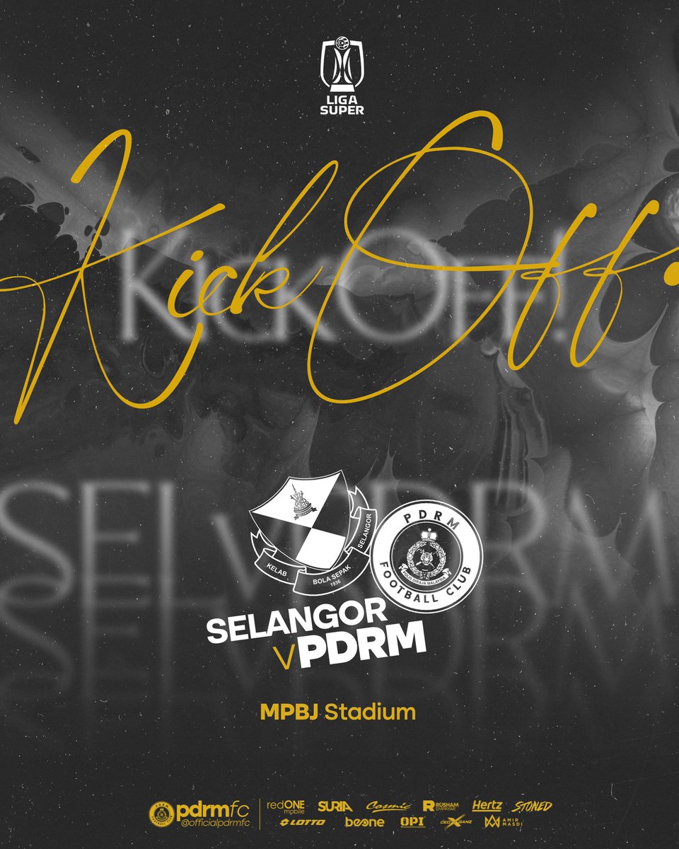 pdrmfcmy's tweet photo. 1’ | Let’s get this show on the road for the last time!

💊0 #selpdrm 0👮🏻‍♂️ | #LigaSuper https://t.co/h8KNcKLoWR