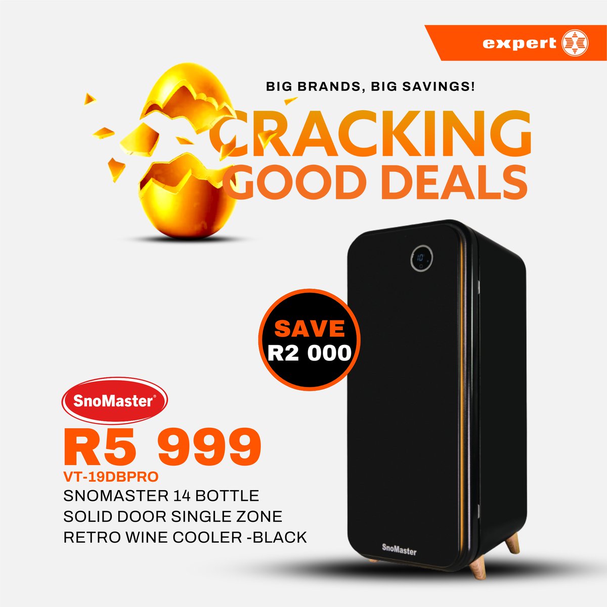 expertstores_sa's tweet photo. 🍷 Cool style meets chilled savings!
Save a cracking R2 000 on the SnoMaster 14-Bottle Retro Wine Cooler – now just R5 999!
✨ Stylish. Compact. Wine-ready.
Shop now while stocks last!
https://t.co/iX1I3xzTX5
#ExpertSA #CrackingGoodDeals #SnoMaster #WineCoolerStyle https://t.co/jL8HHykqb6