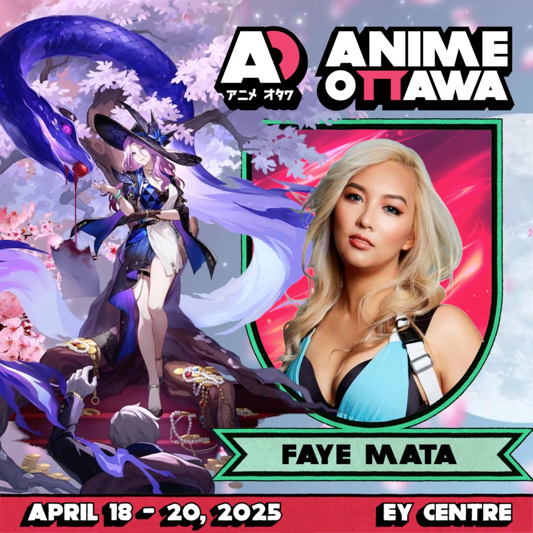 Meet <a href="/FayeMata/">Faye Mata 🩵</a> all weekend at Anime Ottawa! Tickets are still available : animeottawa.com/tickets/ #animeottawa2025