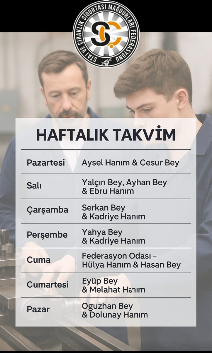 Staj ve Çıraklık Sigortası Mağdurları Federasyonu’ndan Önemli ve Birleştirici Duyuru

Değerli 3308 camiamız,

Uzun yıllardır süregelen adaletsizliğe karşı verdiğimiz bu haklı mücadelenin artık daha gür bir sesle, daha organize ve daha güçlü bir şekilde devam etmesi adına önemli