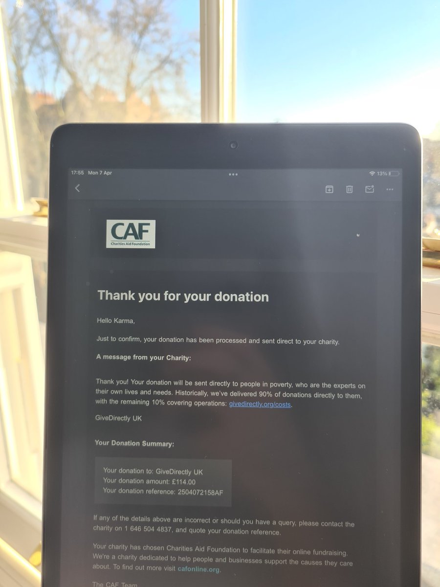 karma_pool_'s tweet photo. We donated £114 to @GiveDirectly 
https://t.co/uicRzZfnzf https://t.co/L5GgoPtINq