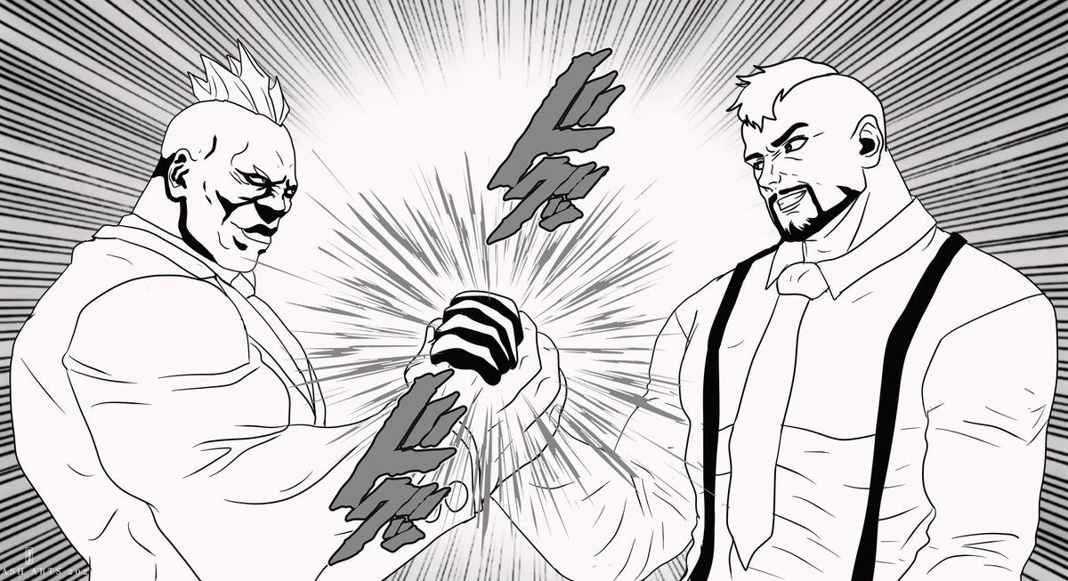 Raydash30's tweet photo. handshakeof manliness
#boman #rivalschools #seth #thekingoffighters #snk #capcom #raydasharts https://t.co/NIFNeIfK9r