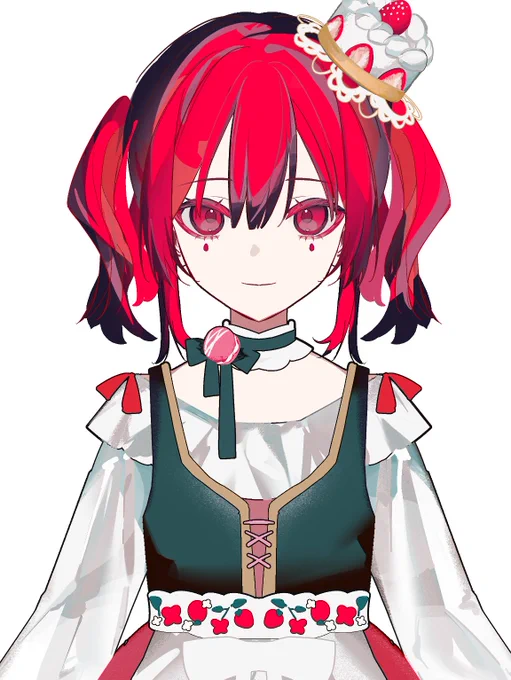 お菓子モチーフの女の子モデルを制作中です #Vtuber魂募集 