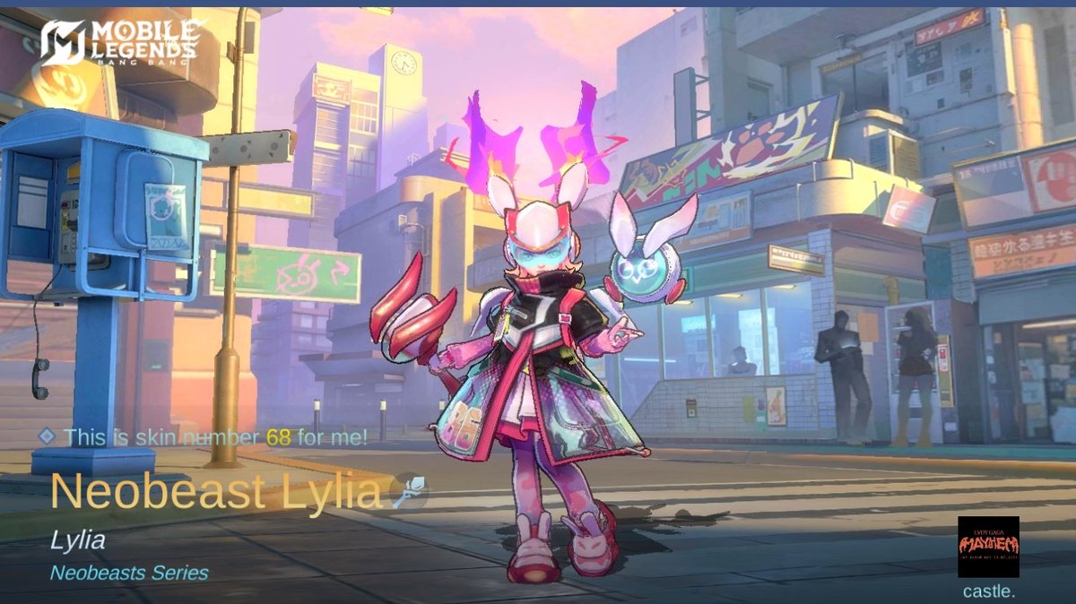 I just obtained a new skin Neobeast Lylia in Mobile Legends: Bang Bang! Let's face off against the world's best MOBA players together!