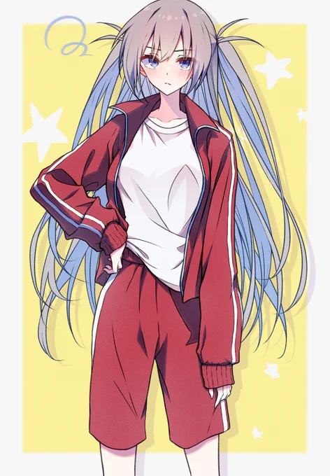 「………だる」pixivFANBOX【キャラ素材】星住(ジャージ) 