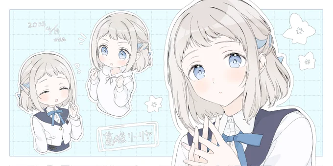 skeb納品しました!学園アイドルマスターから葛城リーリヤちゃんです…勝手に色を塗った!リクエスト頂きありがとうございました～ 