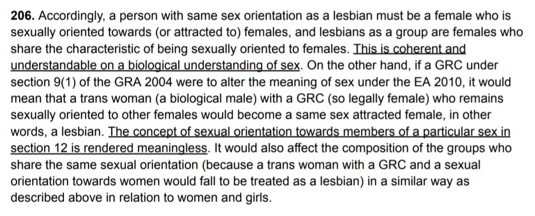 dykevoices's tweet photo. From the judgement of the Supreme Court.
We are lesbian.  We are females attracted to other females.
No man can be lesbian. Not even with a certificate in his grubby large hand.
We will fight for this to be recognised by every government in every country of the world. https://t.co/MJuXKkphMw