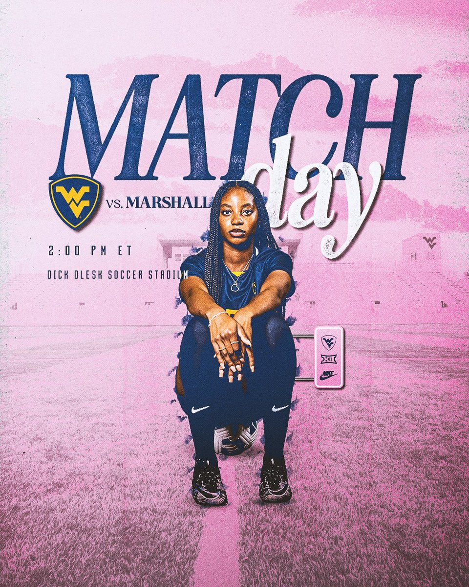 Last one at home!🤩💕

⚽️ vs. Marshall
🏟️ DDSS
📍 Morgantown
⏰ 2 p.m. ET
🎟️ FREE ADMISSION!

#HailWV