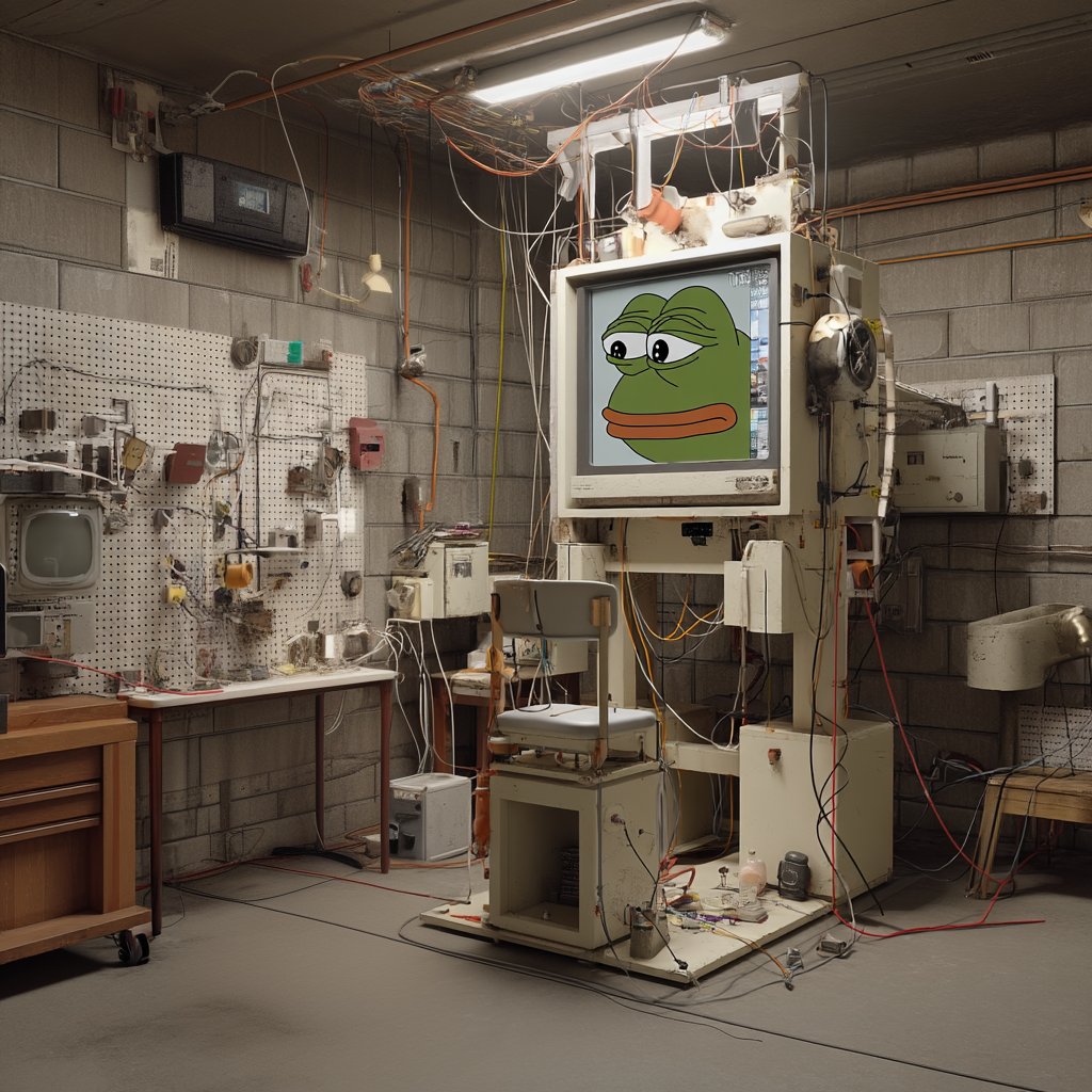 chronicled_btc's tweet photo. 📩Msg to:YOU
📷𝚂𝚝𝚞𝚌𝚔 𝚒𝚗 StacksOrdiverse
I open the door—the room hums with static.

A strange contraption. Its screen blinks to life… and starts cycling through images. 

The robot whispers:  “The Meme Machine—a gateway between Web2 and Web3"

– 𝓙𝓸𝓼𝓱𝓾𝓪 https://t.co/NYToVxA3rv