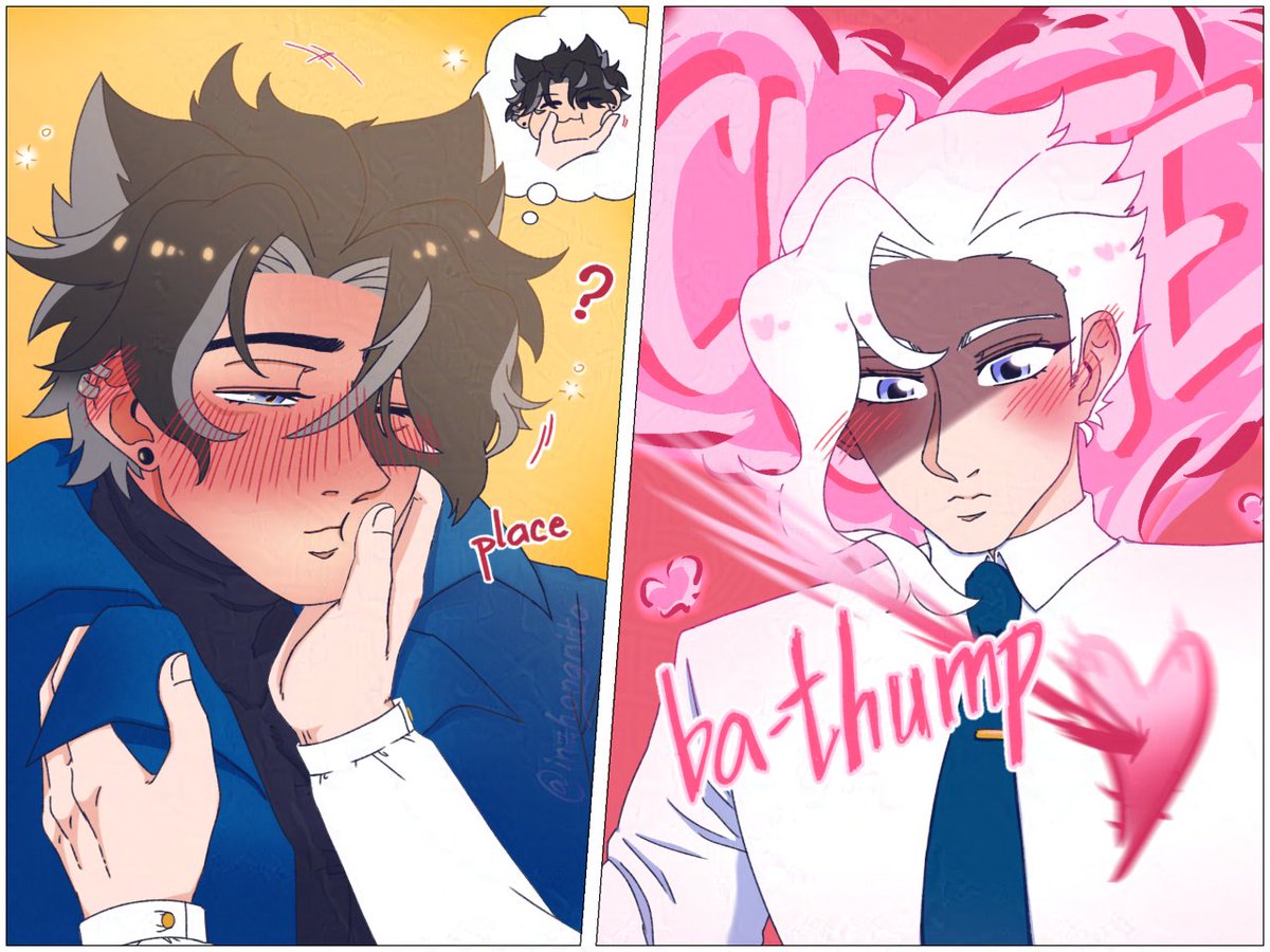 inzhongnito's tweet photo. grab your lightsticks and popcorn, rougems, it's time for more Spin A Rookie by @nekoIntensifies!!! for chapter 2 of their @Nvtlbang bang fic, i made 2 pieces because these old men are just too cute!

go read it and give it some love!!! 🔗 below!!👇
#neuvithesley 🌧️⛓️ https://t.co/Bwois53DMx