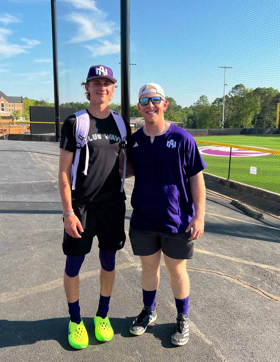 First pitcher to get a win and throw a complete game on the new field <a href="/patterson_tripp/">Tripp Patterson</a> 
First hitter to get a hit on the new field <a href="/WesWalker_9/">Wes Walker</a> 
⚾️Freshman Year⚾️ 
⚾️Roommates ⚾️ #championsplayhere #RoarLions <a href="/UNABaseball/">North Alabama Baseball</a> <a href="/UNAAthletics/">North Alabama Athletics</a> #RoomDawgs