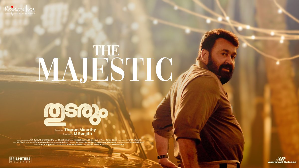 Rejaputhra Visual Media (@rejaputhra_vm) on Twitter photo Watch our video, The Majestic L, on YouTube now.
youtube.com/watch?v=AjrZl_ā¦
#ThudarumOnApril25
<a href="/Rejaputhra_VM/">Rejaputhra Visual Media</a> <a href="/talk2tharun/">Tharun Moorthy</a> <a href="/Mohanlal/">Mohanlal</a> #Shobana #MRenjith #KRSunil #ShajiKumar <a href="/JxBe/">Jakes Bejoy</a> Watch our video, The Majestic L, on YouTube now.
youtube.com/watch?v=AjrZl_ā¦
#ThudarumOnApril25
<a href="/Rejaputhra_VM/">Rejaputhra Visual Media</a> <a href="/talk2tharun/">Tharun Moorthy</a> <a href="/Mohanlal/">Mohanlal</a> #Shobana #MRenjith #KRSunil #ShajiKumar <a href="/JxBe/">Jakes Bejoy</a>