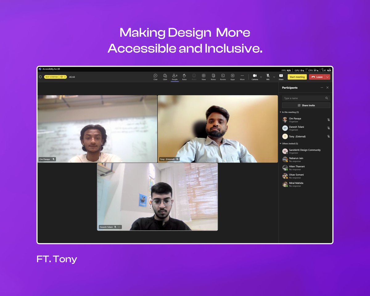 SandSkriti's tweet photo. Your designs can empower an inclusive range of users, as rightly mentioned by Tony. Have you come across or witnessed others facing challenges in accessing design?

#uxdesign #workshop #online #design #sandskriti #designcommunity #designers #designathon #inclusivedesign https://t.co/qIARIWZHAo
