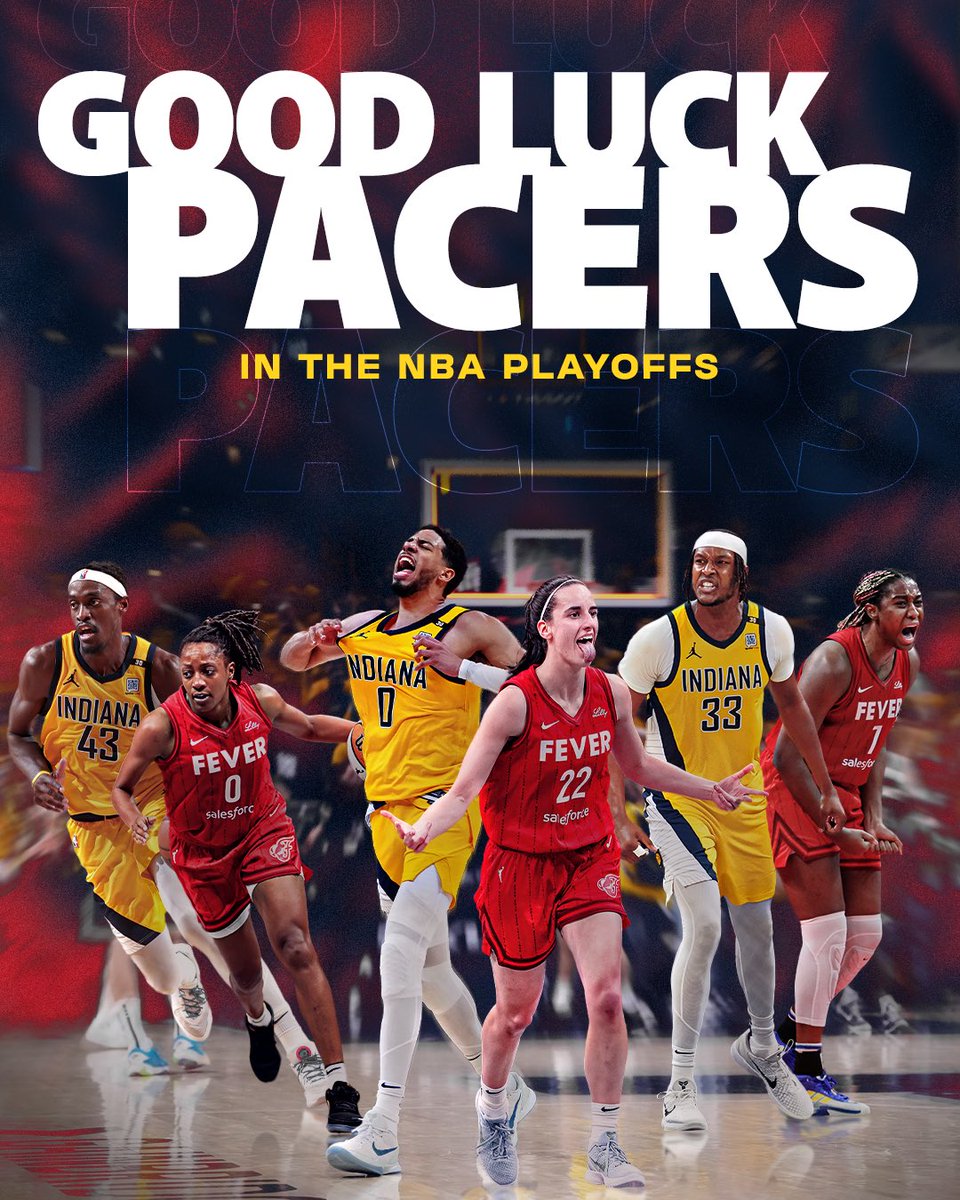 IndianaFever's tweet photo. family ties.

good luck @Pacers in the @NBA Playoffs 👏 https://t.co/vtiH7Puu9I