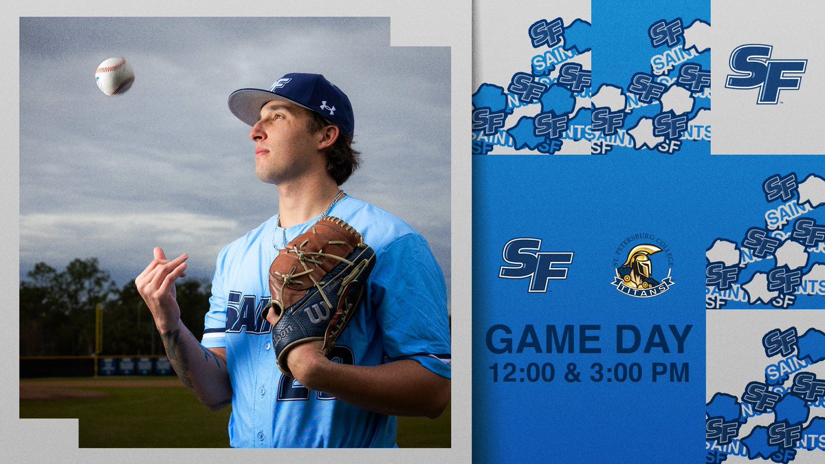 Looking for the Series Win❗️
🆚: St. Petersburg College
📍: Gainesville, FL
⏰: 12:00 &amp; 3:00 PM
#SicEmSaints