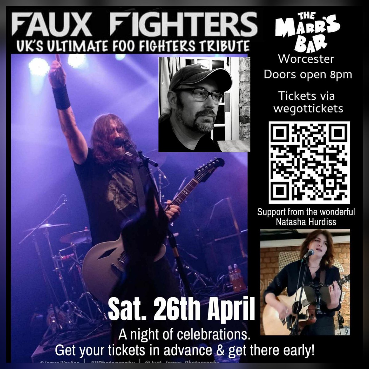 <a href="/Lissywitch/">Lissywitch 🎵</a> <a href="/marrs_bar/">Marrs Bar</a> One week to go Foo Fighters fans of Worcestershire! Are you ready?! 💥
Grab your tickets for our gig at The <a href="/marrs_bar/">Marrs Bar</a>  on 26th here
👇
wegottickets.com/event/639893