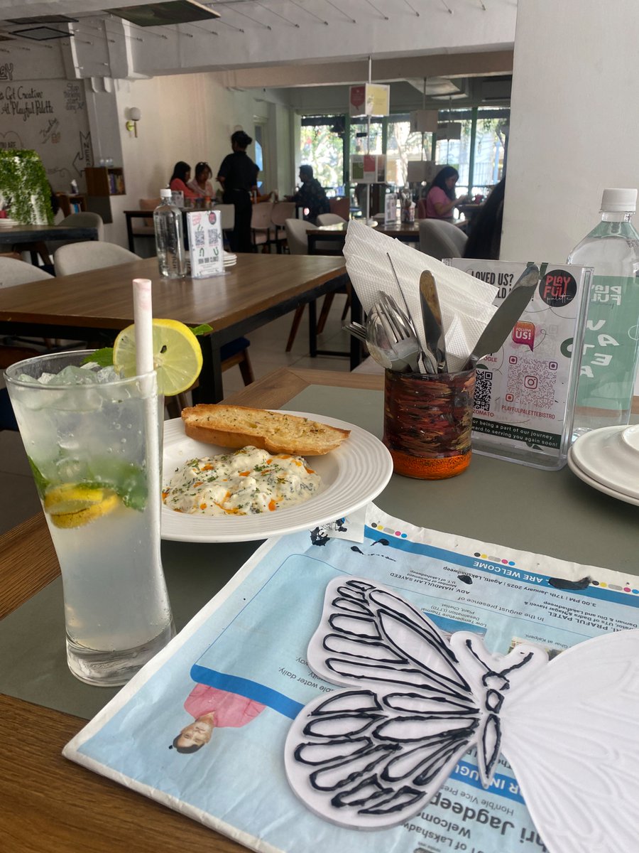 TrishaGhoroi's tweet photo. @bindureybindu Heyy, I did try out Playful Palette recently. It’s such a lovely place and I loved the art activities. The food and vibes were on point. https://t.co/OktLtnuNKI