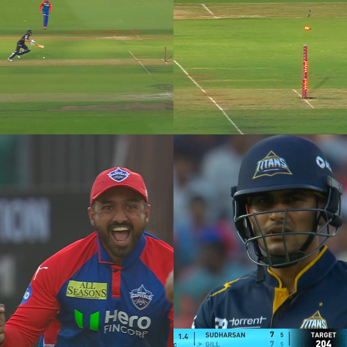 The_GoldenDuck's tweet photo. Shubman Gill  Runout 🤡
#GTvsDC https://t.co/sL0b5jbGC3