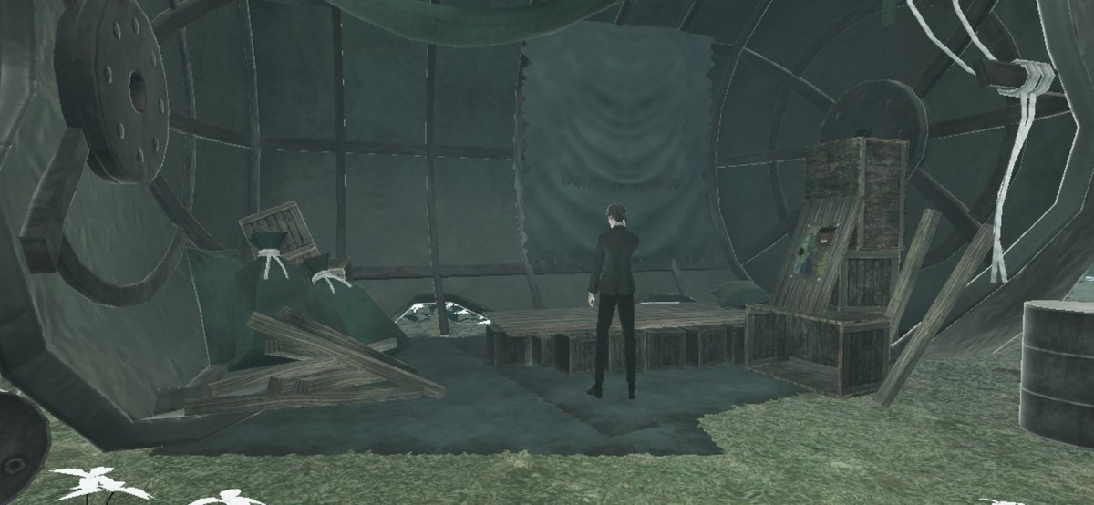 PertinentWriter's tweet photo. I remember fondly the moment I found the shack. I just stood there, listening to the music, taking in “Kainé’s Salvation”.

I keep a recording, simply standing there.

#NieRReinMemories https://t.co/F6AO400vyv