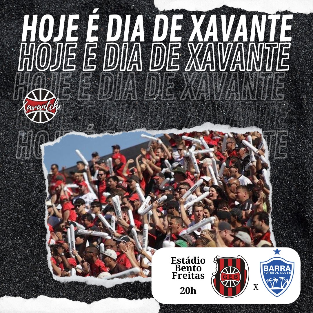 xavantche_'s tweet photo. No início do campeonato brasileiro série D para o Xavante, o Brasil enfrenta o Barra/SC no estádio Bento Freitas às 20h. Vamos! ⚫️ 🔴 https://t.co/WNHA5cMmrY