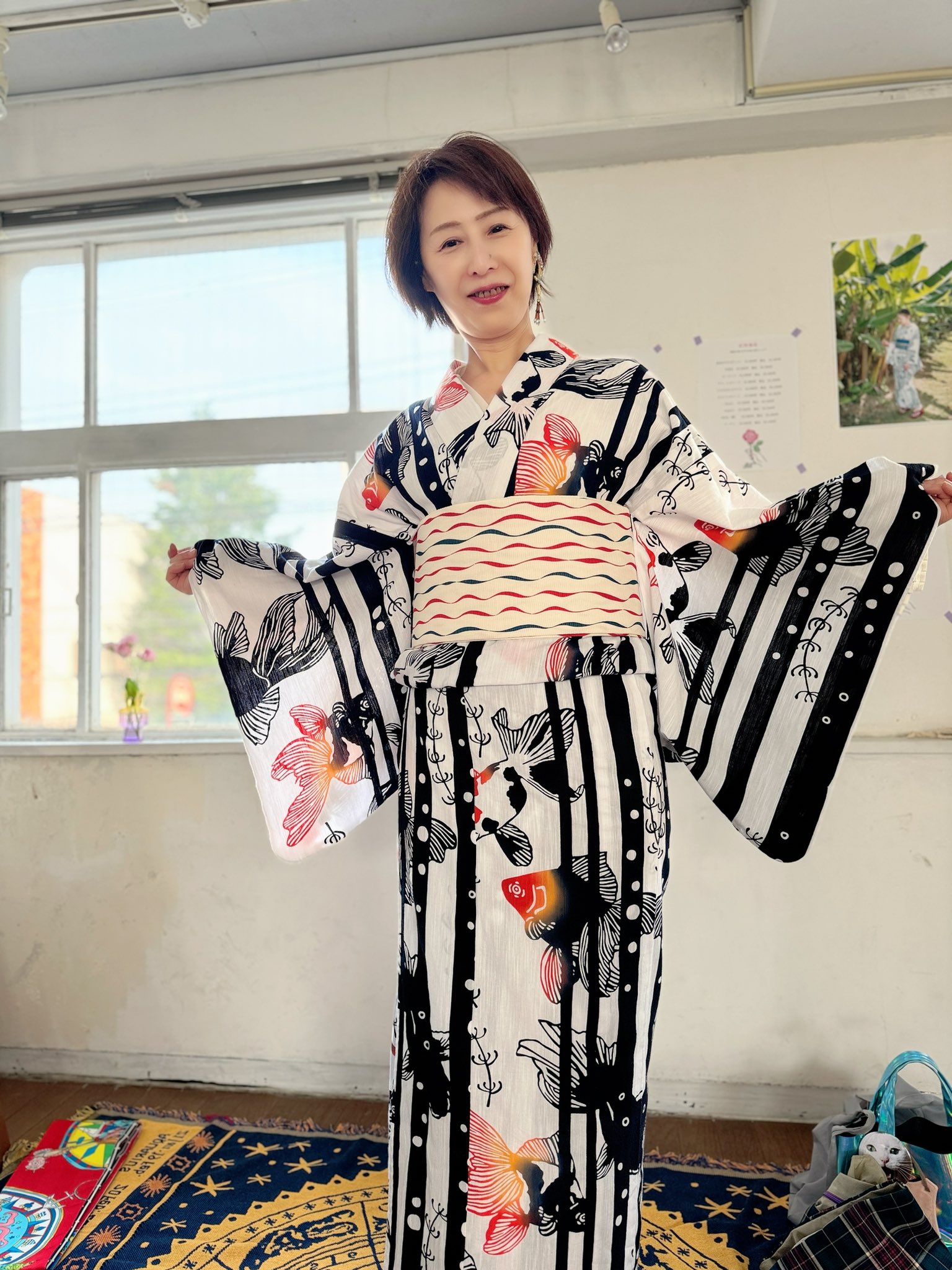 新作商品 一部予約販売】 ハセガワアヤばらいろマラッカ浴衣反物 - 浴衣 着物・浴衣