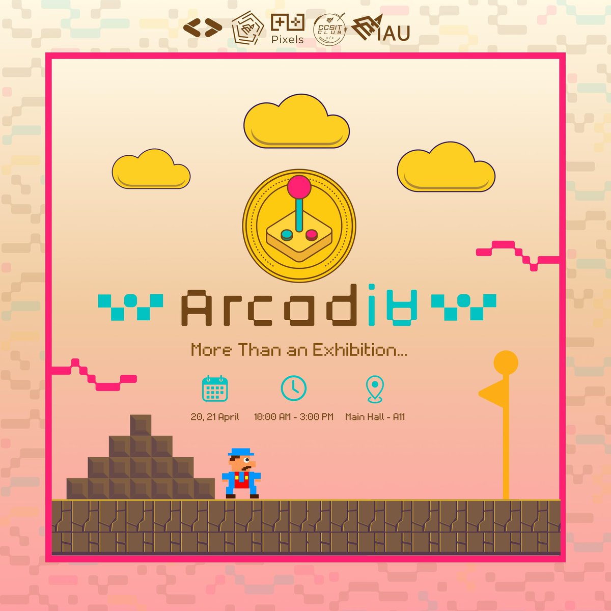 GDG_IAU's tweet photo. Tickets? Collected. 🎟️
Joystick? Ready. 🕹️
It’s time to enter Arcadia! ✨👾

Join us for two thrilling days of games, challenges, and AI magic!
20–21 April | 10:00 AM – 3:00 PM | Main Hall A11

#Arcadia
#IAU_CCSIT #CCSIT_CLUBS
#جامعة_الإمام_عبدالرحمن_بن_فيصل https://t.co/7WpzioycVo