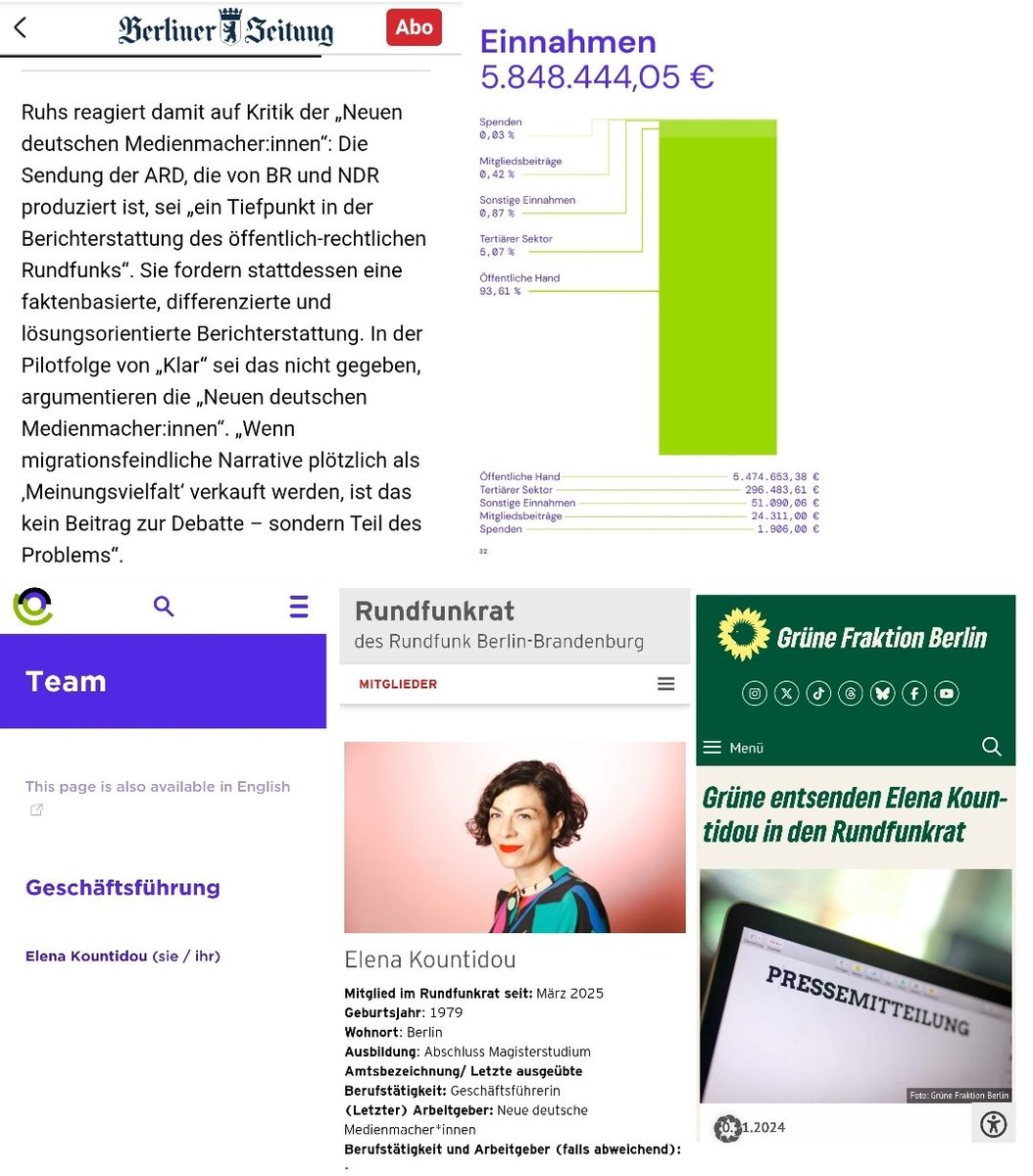 OERRBlog's tweet photo. Die mit Steuergeld finanzierte NGO "Neue deutsche Medienmacher*innen" warnen vor der BR Sendung "klar". Die Geschäftsführerin der NGO sitzt im RBB Rundfunkrat (entsendet von den Grünen). #OerrBlog https://t.co/fFfqs0VaxJ