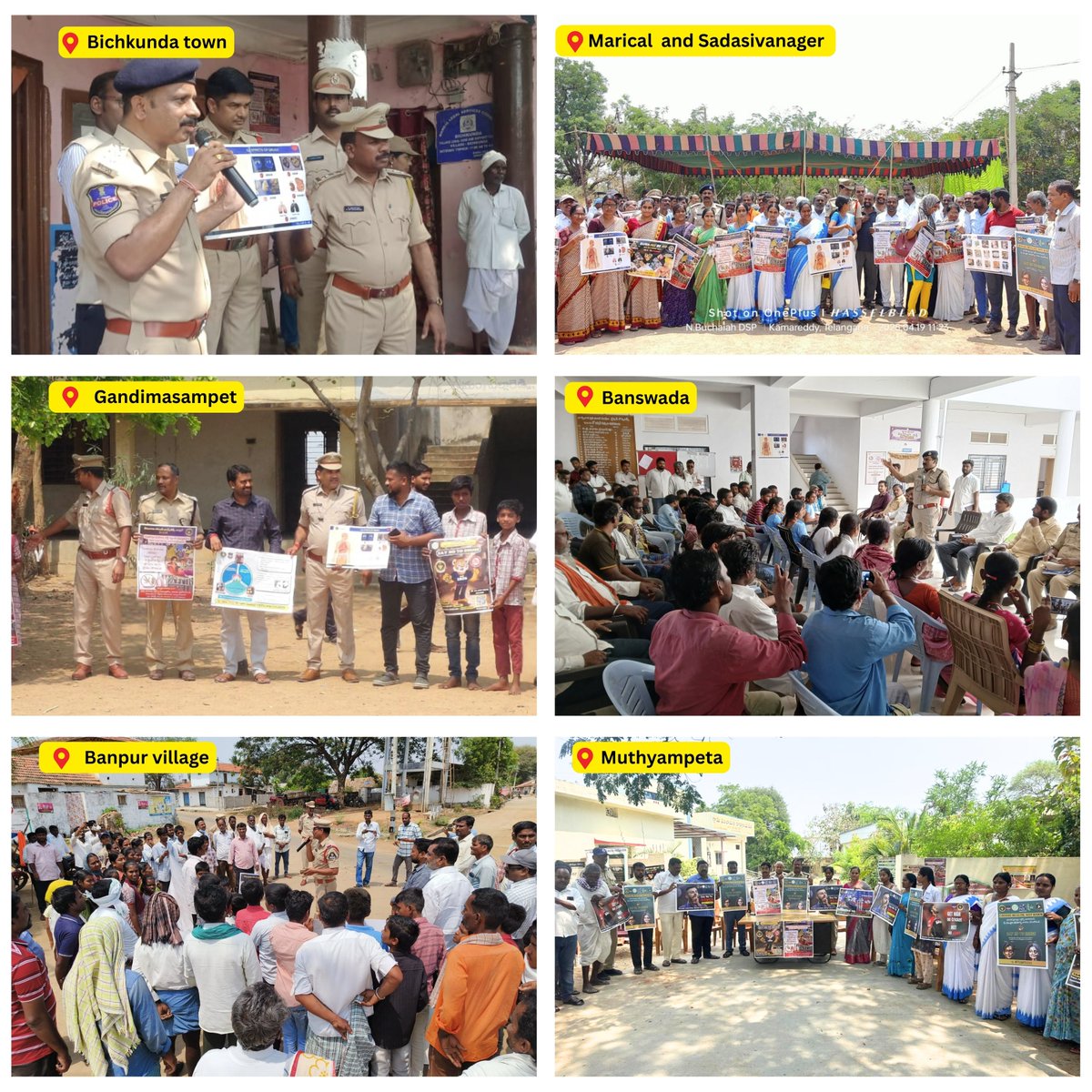 TGANB conducted an awareness campaign across Telangana on adulterated toddy &amp; drug addiction, involving SHGs, civil society &amp; local officials. Rallies, posters &amp; sessions educated communities, ending with a pledge for a drug-free Telangana. #DrugFreeTelangana
