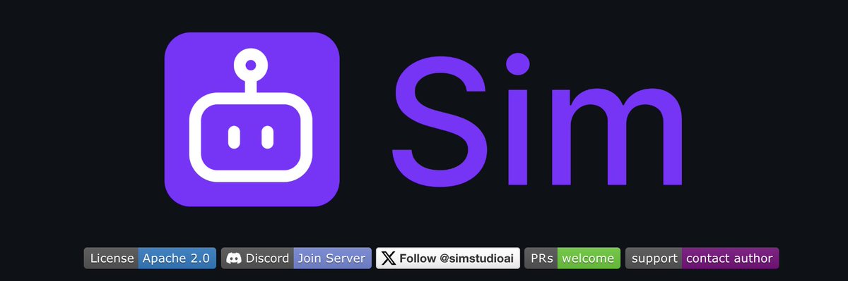 aigclink's tweet photo. 一款用于构建、测试和优化智能体工作流的开源工具：Sim Studio

提供可视化编辑环境，支持节点式工作流设计
支持本地AI模型

可以用来开发聊天机器人、工作流自动化、设计智能处理流程等

#AIagent #AI助手 #SimStudio