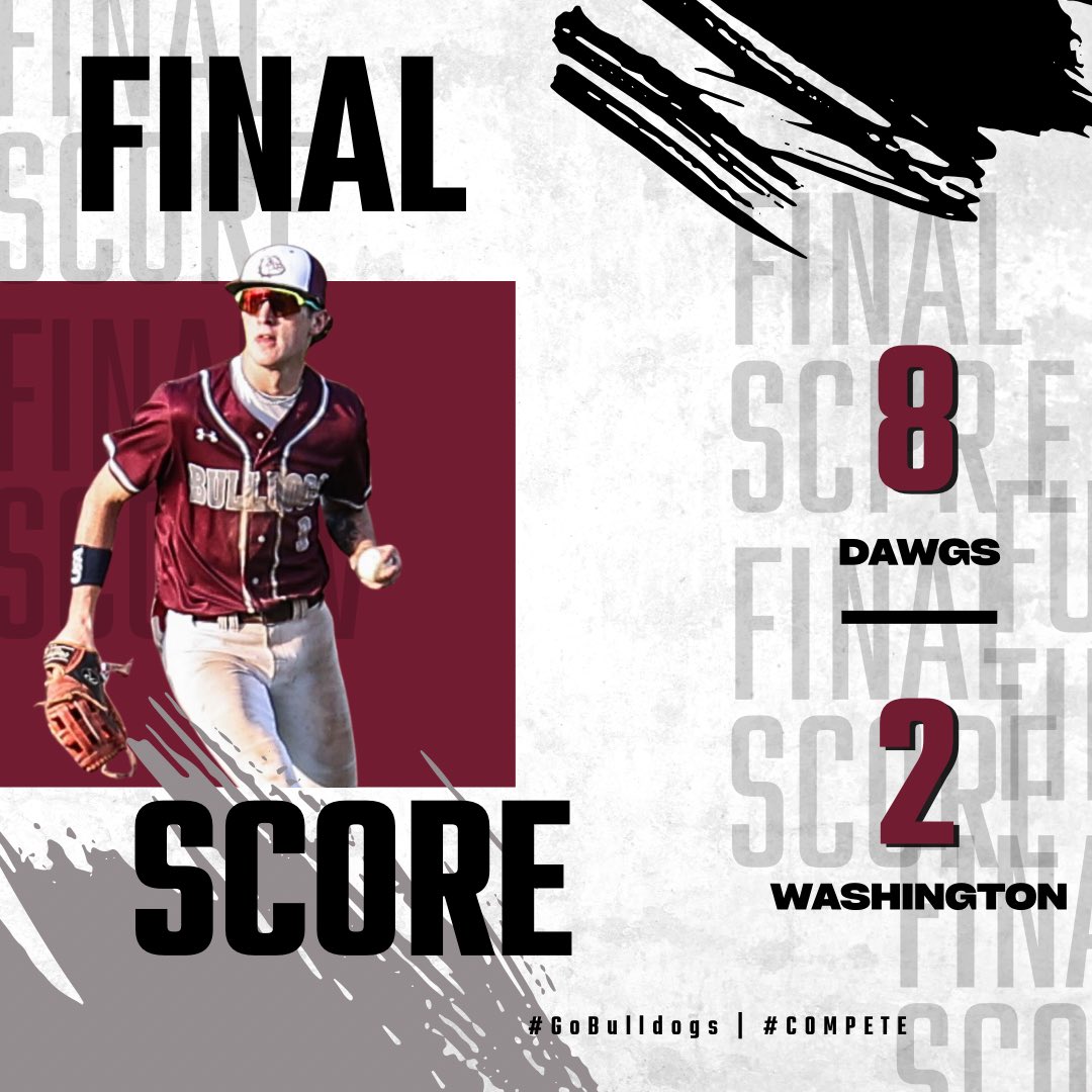 Dawgs finish off the week 2-0!

Thomas- 5.0IP, 2H, 1ER, 8K
Petersmith- 1/3, 3-Run HR(2), 4RBI
Richards- 3/4, 2B, 2Runs
Covey- 2/4, 2B, R, RBI