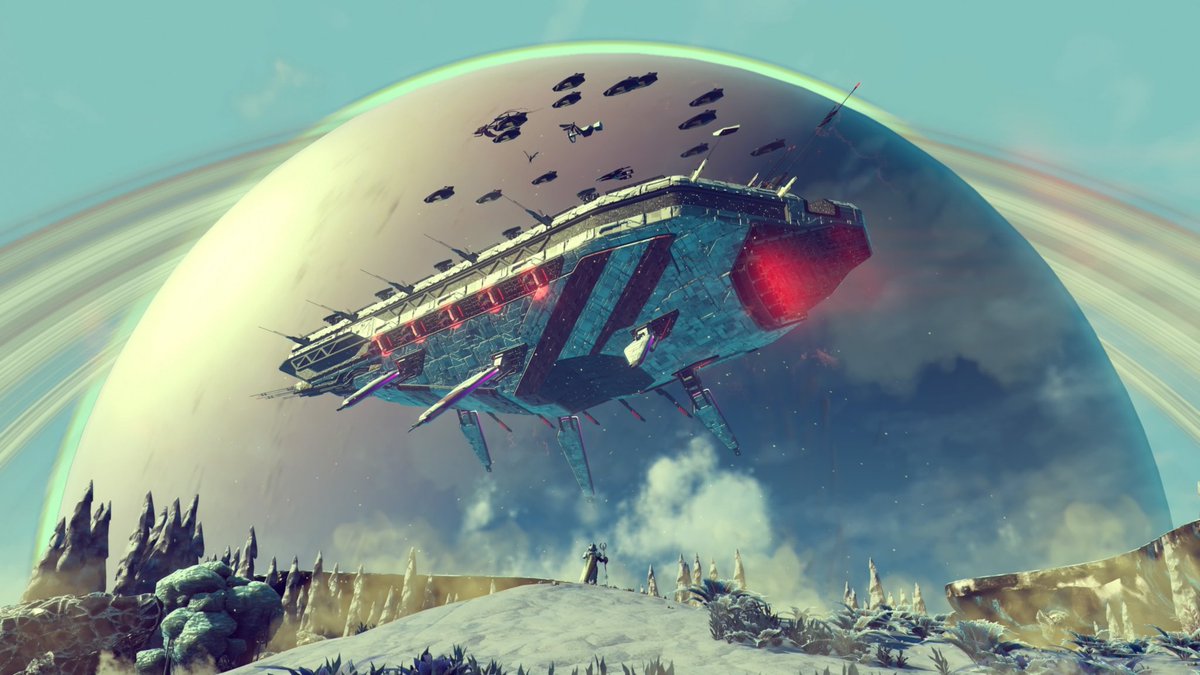 RayReynoldsNMS's tweet photo. Those dreadnoughts really are MASSIVE https://t.co/5Nwq8xuhs0
