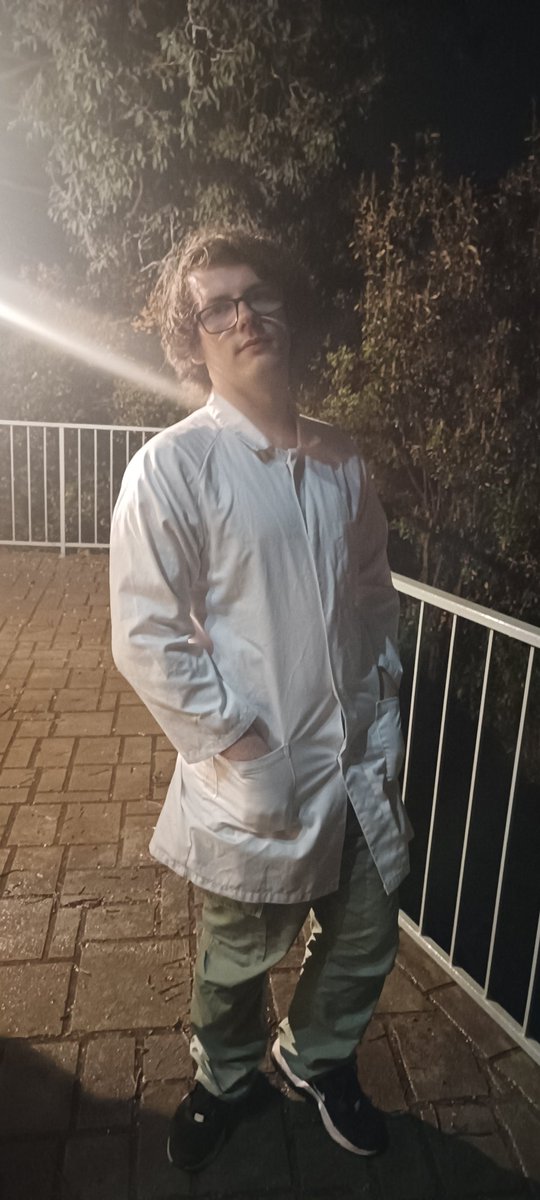 genuinely brought the labcoat to the function