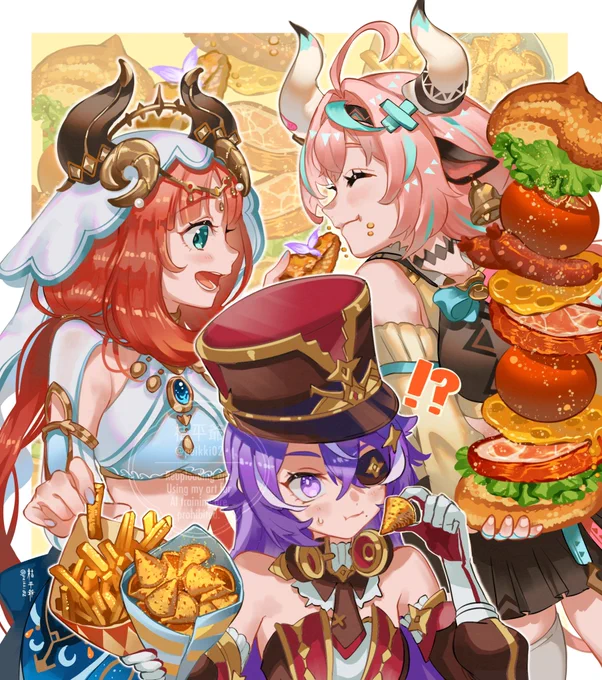 いっぱい食べる君が好き!#原神  #GenshinImpact 