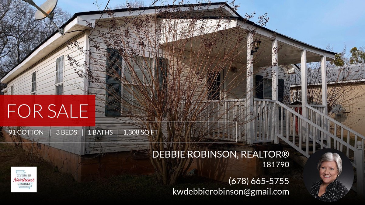 debbiedrobinson's tweet photo. Are you looking for a home in the Commerce area? If so, check out this listing before it's gone! Give me a call at (678) 665-5755 for more information.

Debbie Robinson,  Realtor
678-665-5755
Keller Williams Lanier... https://t.co/W5BYLQwXc4 https://t.co/GXJxBXscd8